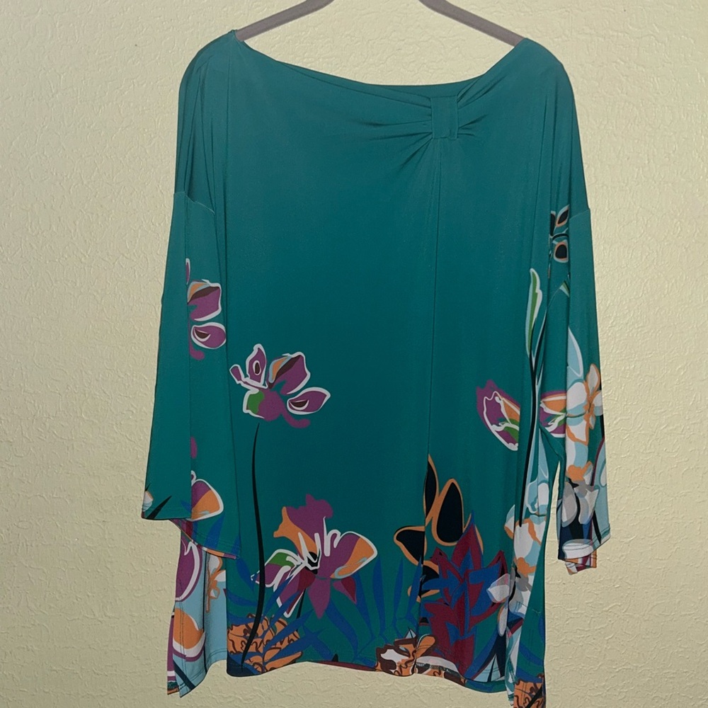 David Meister fluid jersey knot-neck Top